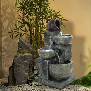 Flowing Water, Rockery Waterfall